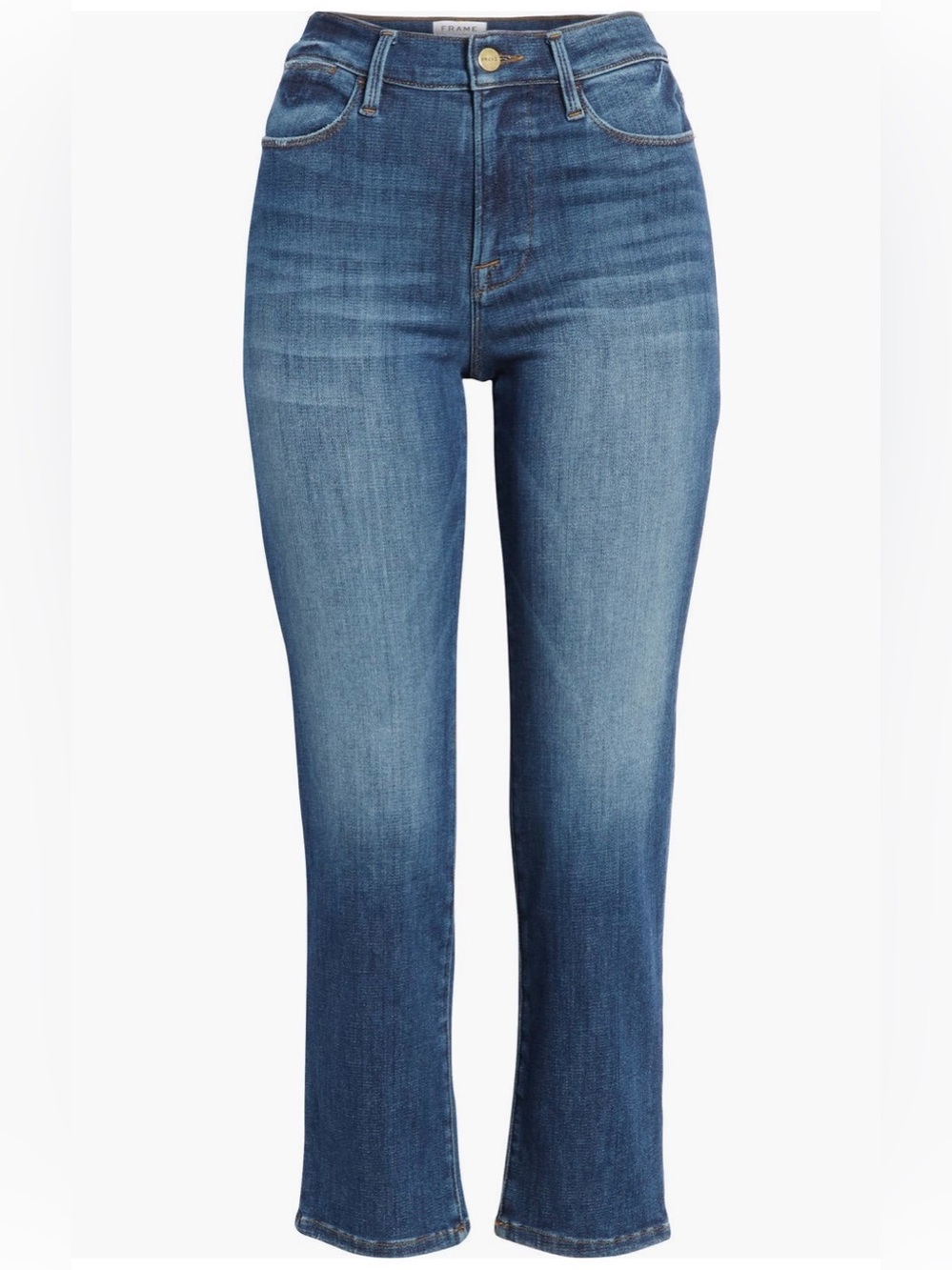 FRAME Le High Ankle Straight Leg
Jeans Bestia Blue Size 33 - Picture 2 of 16